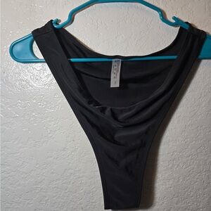 SHEIN Black High Cut Bikini Bottom